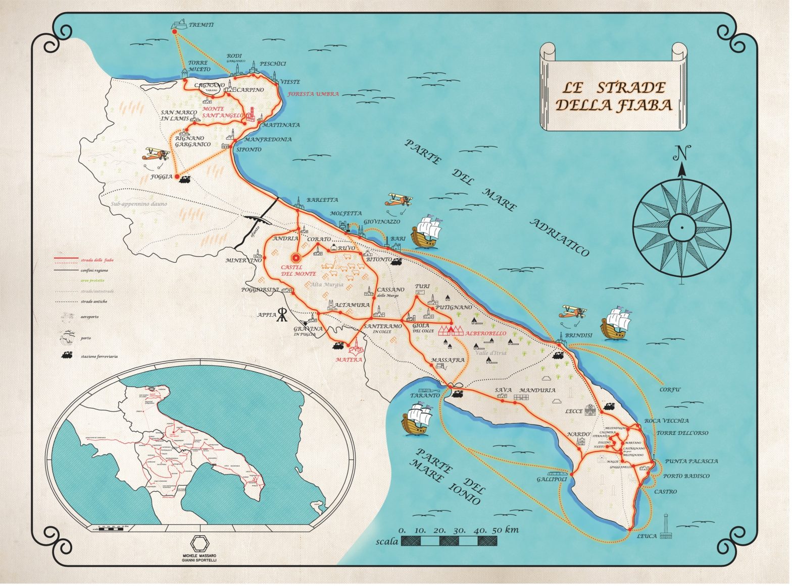 Le Strade della Fiaba, itinerario 1. Autore Michele Altieri